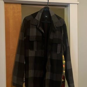 Gap, Wool , plaid button down XL